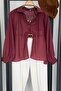 Balon Kol Yaka Detailed Oversize Shirt 5018 - 2