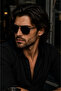 Esbola Unisex Sunglasses Black Frame Luxury Vintage Square Design Uv400 Premium Men's Glasses - 7