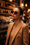 Women's Leopard Cateye Sunglasses with Gold Details Uv400 Ultra Light Modern Slim Sik - 6