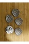 Z.A.R.A Model (Oyster Shaped) Metal Button 2cm 6 Pieces Medium Size Silver. - 3