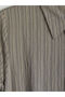Striped Belted Shirt Dress - 6