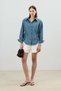 Blue Checkered Lace-Up Women's Shirt - 2