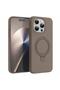 Case Compatible with Apple iPhone 15 Pro Max Aura Stand Magsafe Brown