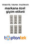 Washing Instructions Label |   Textile Interior Label |   Custom Printed |   1000 Pieces |   Japanese Akmaz - 5