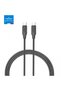 BDC-46 Type C to Type C Braided Fast Charging Data Cable 60W 3A, for iPhone 16, 1M - Black