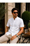 Slim Fit Kısakol Hakimyaka Linen Summer Men's Shirt - 3