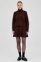 Stylish Design Premium Textured High-Neck Sweater and Pleated Mini Skirt Two-Piece Combination Set - 5