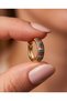 Festira Inlaid Colorful Zircon Stone Hoop Steel Xuping Earrings - 3