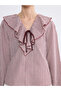 Original Duck Collar Plaid Blouse - 3