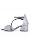 Verlass Vrla2 Silver Girls' 5cm Heeled Sandals Shoes - 3