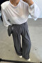 Wide Fit Pants with Elastic Waistband - 2