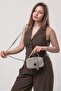 Ccs Knitted Texture Zipper Crossbody Bag with Tassel Accessories - 2