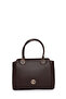 Textured Zipper Closure Hand and Shoulder Coffee Bag 0047 - 3