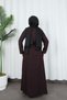 Buckle Detailed Tied Ayrobin Dress Brown Hnt85921 - 6