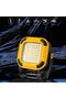 LED Rechargeable Floodlight, 49 LED Chips, 1200mAh Battery, Magnetic Base, Multi-Level Brightness, for Camping, Hiking, Emergency, Home Use - 3