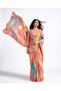 Nool Soleil Marble Print Satin Saree - 2