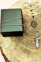 Florid Natural Stone Chain Handmade Designed Necklace End: 3.5 cm Chain: 20 cm Boxed - 3