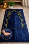 Hiig Store Embroidered Dowry Mat - Knee-Friendly / Orthopedic Fiber-Filled Prayer Mat 80X120 Size - 6 - Color