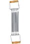 Spring Chest Expander, Maximum Flexion Chest Shoulder Arm Training, Hand Grip Exercise Equipment with Wooden Handle & Removable Spring, Noiseless Fitness Tool - 3