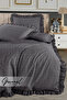 Bellia |   Ruffled Single Duvet Cover Set |   Pillowcase |   Duvet Cover |   Bedspread |   Dowry |   Sleeping Set - 160 X 220 cm - 3
