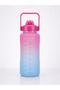 2 Lt Motivational Sports Water Bottle Bpa Free - 2