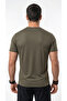 Men's Khaki Sports T-Shirt Breathable Sweat-Absorbent Quick-Drying Flexible Air-Permeable Fabric - 7