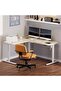 Electric Height Adjustable L-Shaped Standing Desk 63 x 55 Inch Reversible Corner with Memory Presets and Anti-Collision System Ergonomic Sit Stand Workstation for Home and Office - Maple - 2