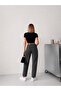 Brown Tinted High Waist Stone-Embellished Cropped Mom Jeans - 4