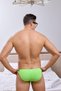 Men's Neon Green Cotton Classic Slip Underpants - 2