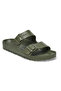 Arizona Eva Double Strap Khaki Green Lightweight Comfortable Men's Slippers
