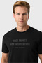 Relaxed fit printed black crew neck t-shirt - 4