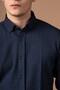 Slimfit Collared Buttoned Lycra Stretch Fabric Striped Summer Shirt - 6
