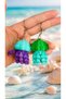 10-Piece Jellyfish Keychain Bag Ornament Colorful Figure Accessory - 2