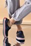 Women's Navy Blue Eva Non-Slip Sole Daily Beach Sea Pool Bathroom Home Hospital Cook Nurse Doctor Slippers - 2
