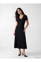 فستان NEVAVM بتصميم V-neck Bodycon مع تفاصيل مميزة