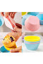 Muffin Cupcake Set |   12-Piece Silicone Mold + 100-Piece Paper Cake Capsules - 2