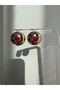 Minimal Earrings with Pink Stones
