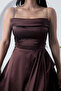 Strapless Neckline Rhinestone Straps Ruffle Satin Dress Drp582 - 3