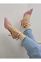 Candy Pink Lace (Vusuel) Women's Stiletto with Embroidered Back Strap Detail - 7