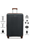 28" POLYCARBONATE: Unbreakable Body | Anti-Theft Zipper | Original TSA Lock | Expandable Model-4996-Dark Grey - 6