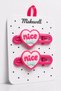 2-Piece Kuromi Hello Kity My Melodi Cinnammaroll Rabbit and Mixed Figure Girls' Snap Hair Clip Set – Pink Large Size Hair Clip