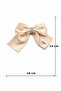 Stone Detailed Premium Satin Bow Hair Clip - 2