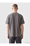 Nevavm Men's T-Shirt with Oval Collar and Printed Design - 4