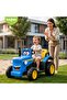 Electric Ride On Tractor for Kids with Remote Control | 12V Battery Operated Ride On Car (Blue)