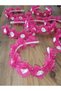 Fuchsia Bridesmaid Crown, Bridal Henna Night Wedding Bachelorette Party Circumcision Engagement Gift Crown 10 Pieces - 4