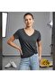 Women's V-Neck Basic Unprinted Comfortable Fit T-Shirt