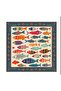 Design Colorfull Summer Fish Scarf Foulard