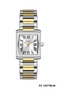 Roman Numeral Rectangular Case Silver Gold Metal Cord Women's Wristwatch - 3