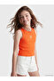 Original Oval Collar Floral Girls' Undershirt - 2