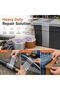 Sunny 4 Types Tape Combo with Cutter – Brown Packing Tape, White Masking Tape, Grey Duct Tape & Brown Duct Tape for Packaging, Repair, Painting & Office Use - 5